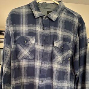 Vans lightweight flannel plaid shirt